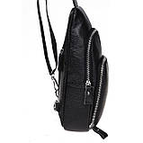 Чоловічий шкіряний рюкзак Borsa Leather K15058-black, фото 5