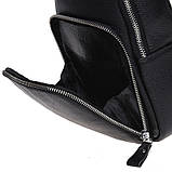 Чоловічий шкіряний рюкзак Borsa Leather K15058-black, фото 7