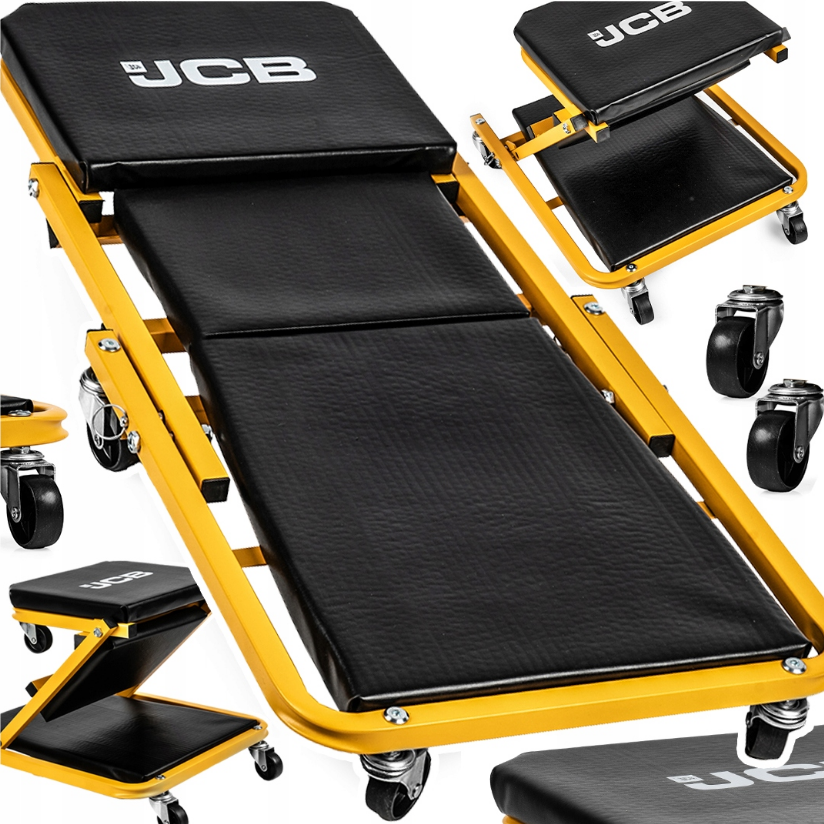 Лежак автослюсаря 2в1 JCB 150кг (Польща)