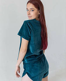 Піжама Шорти Футболка (смарагд)