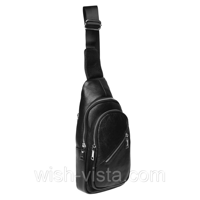 Чоловічий шкіряний рюкзак Borsa Leather k16603-black, фото 1
