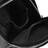 Чоловічий шкіряний рюкзак Borsa Leather k16603-black, фото 8