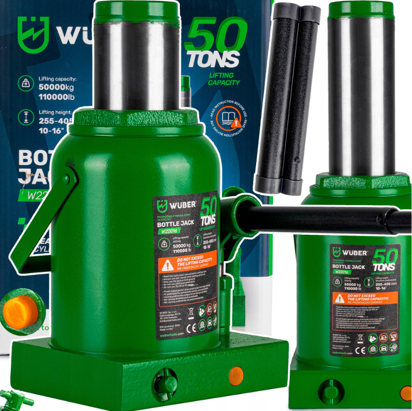 Домкрат гідравлічний 50т Wuber (Польща), фото 1