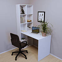 Письмовий стіл для роботи та навчання зі стаціонарним високим стелажем для книг і зошитів СП-120 Тіса Мебель