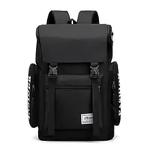 Міський рюкзак Чорний на 25 літрів чоловічий,Шкільний рюкзак, рюкзак для школи, рюкзак для міста, фото 4