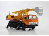 Модель Вантажівка Екскаватор ЕО-3532 (КАМАЗ-5511) оранжево-жовтий | SSM, фото 4