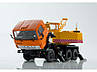 Модель Вантажівка Екскаватор ЕО-3532 (КАМАЗ-5511) оранжево-жовтий | SSM, фото 7