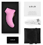 Звуковий стимулятор клітора LELO SONA 2 Travel Pink, тревел-версія, 12 режимів - SX0699, фото 3