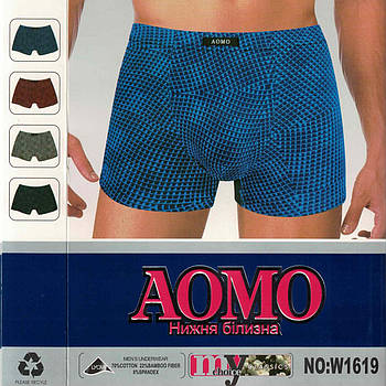 Труси чоловічі боксери бавовна з бамбуком Aomo, розміри XL-4XL, 1619