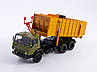 Модель Вантажівка Сміттєвоз КО-415А (КАМАЗ-53213) хакі/помаранчевий | SSM, фото 6