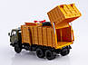 Модель Вантажівка Сміттєвоз КО-415А (КАМАЗ-53213) хакі/помаранчевий | SSM, фото 5