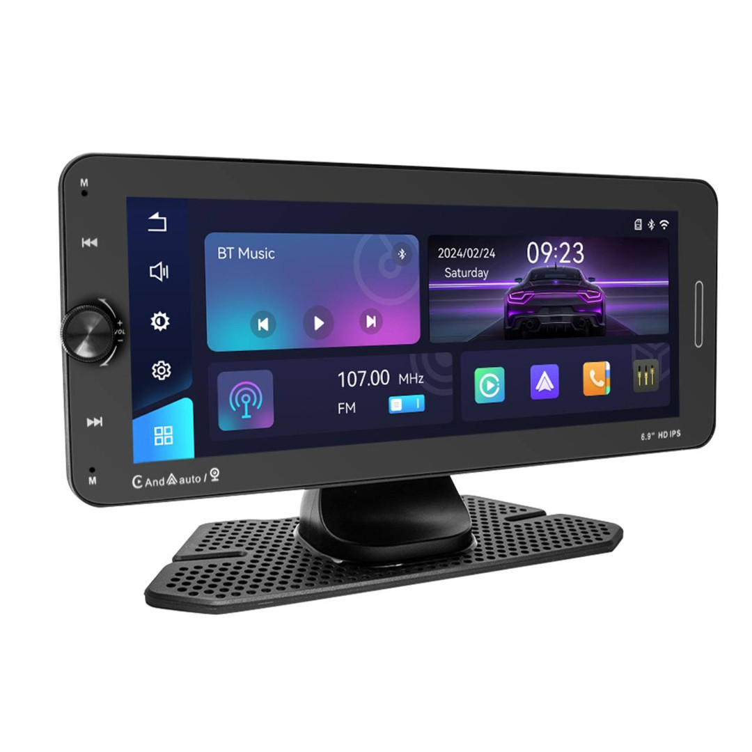 Бездротовий 601 Вт 6.9" дюймовий Carplay Вбудований портативний HD IPS сенсорний екран Youtube 1