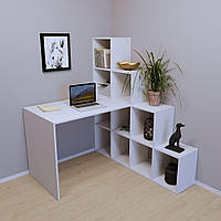 Письмовий стіл робочий прямий із вбудованими стелажами та шухлядою СП-122 Тіса Меблі