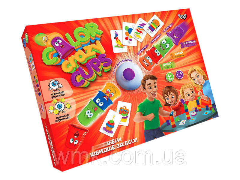 Гра настільна  Color Crazy Cups  укр ССС-01-01U