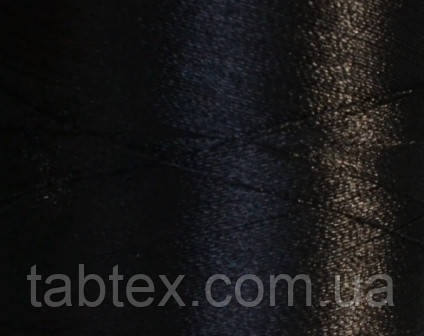 Нитка шовк для машинної вышивкиembroidery 120/2den.чорний №D-244 3000ярд .