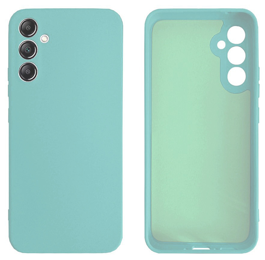 Чохол Silicone case Camera Protective для Samsung S23FE (02) бірюза Sea blue