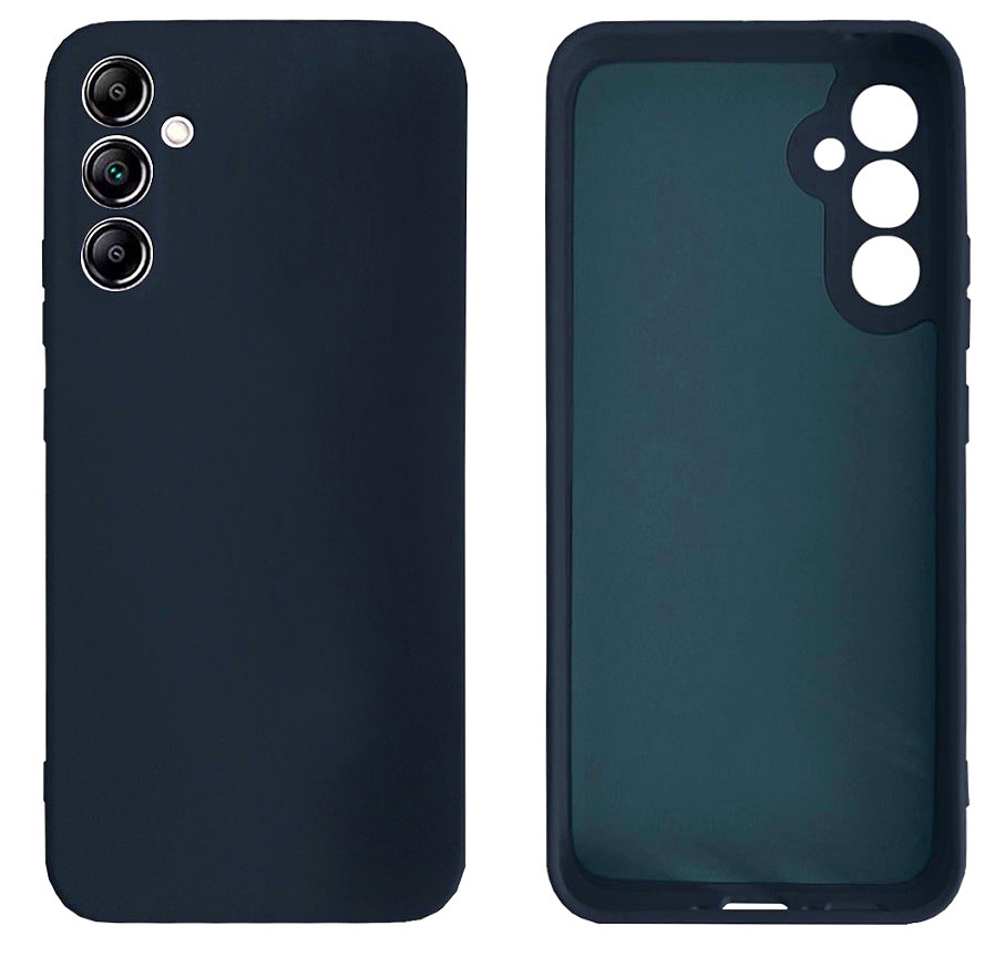 Чохол Silicone case Camera Protective для Samsung S23FE (08) темно-синій Dark Blue
