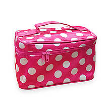 Косметичка-валізка тканинна на блискавці 20х12х12 см в асортименті