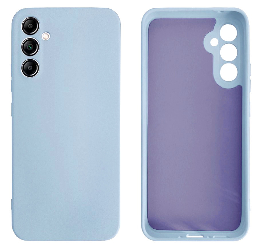 Чохол Silicone case Camera Protective для Samsung S23FE (11) блакитний Lilac Cream