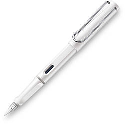 Ручка чорнильна Lamy Safari біла F T10 сині чорнила (4000226)
