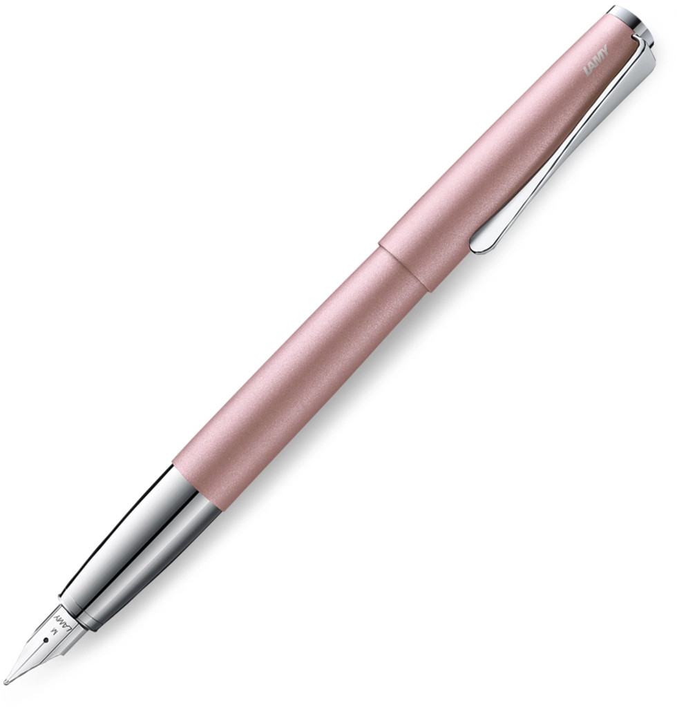 Ручка чорнильна Lamy Studio рожева матова F T10 сині чорнила (4037369)