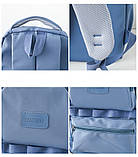 (немає кулона) Рюкзаки чоловічі та жіночі, модні студентські рюкзаки міський стильний гурт, фото 4