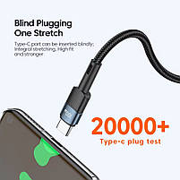 Кабель Essager Fast Charging Type-C to Type-C PD100W 5A 100 cм Black, фото 7