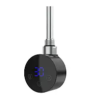 ТЭН для полотенцесушителя OnlyHeat электронное управление 300W Agate Black + тройник