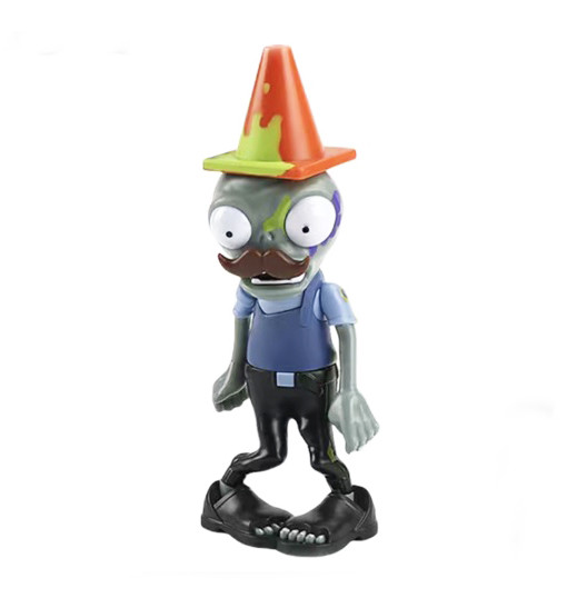 Іграшка Зомбі Поліцейський з Конусом Рослини проти Зомбі 14 см Plants vs Zombies (01002)
