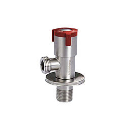 Кран кутовий нерж. AQUASTRONG V2 Red M1/2 х M1/2 (V200)