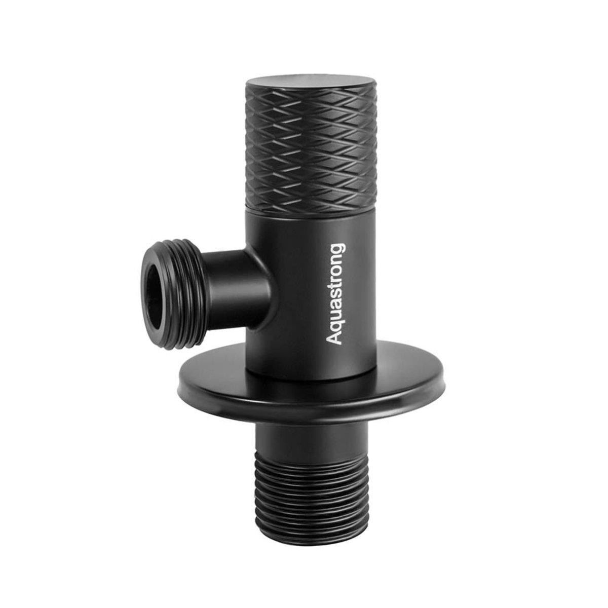 Кран кутовий нерж. AQUASTRONG D8 M1/2 х M3/4 (D815)