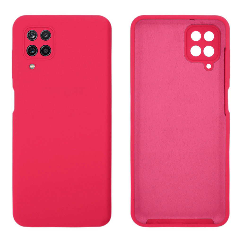 Чохол Silicone case Camera Protective для Samsung M33 (15) бордовий Rose red