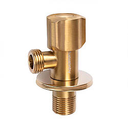 Кран кутовий нерж. AQUASTRONG D5 M1/2 х M3/4 (D519)