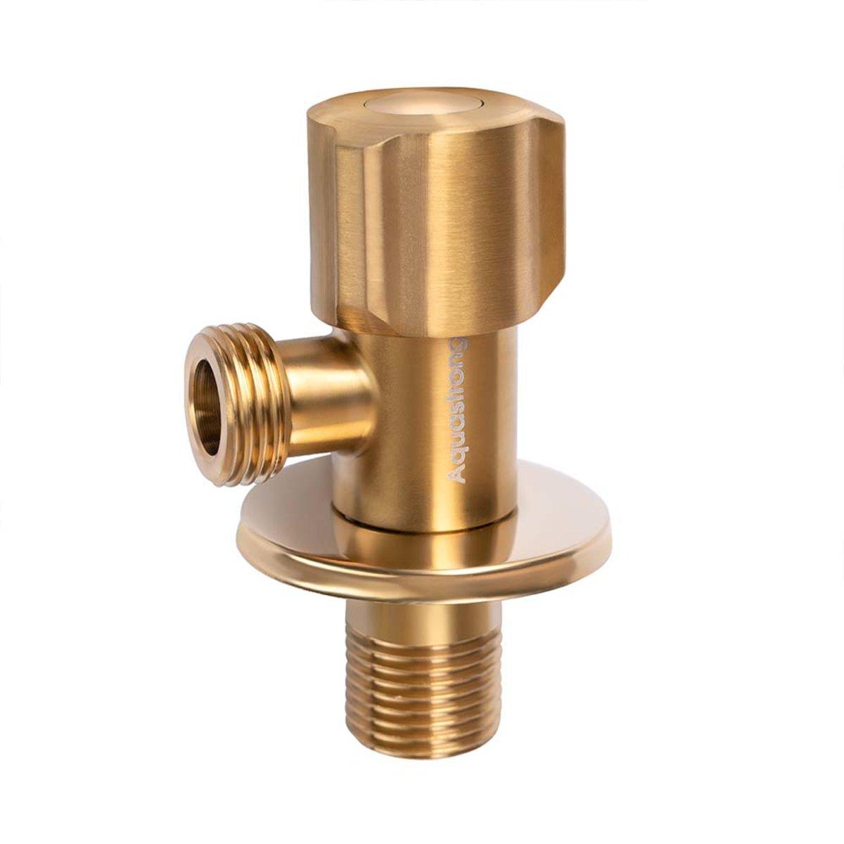 Кран кутовий нерж. AQUASTRONG D5 M1/2 х M1/2 (D518)
