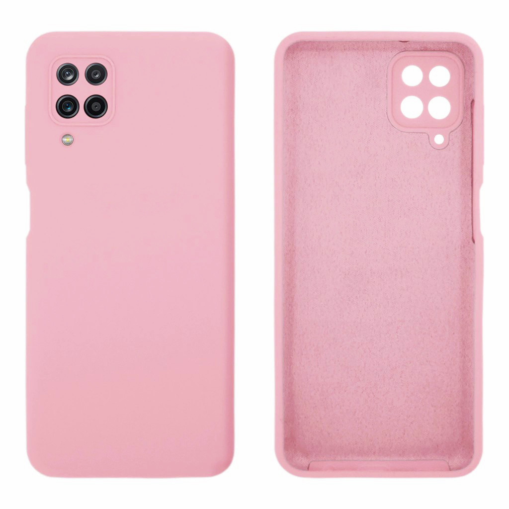 Чохол Silicone case Camera Protective для Samsung M33 (17) рожевий Light Pink