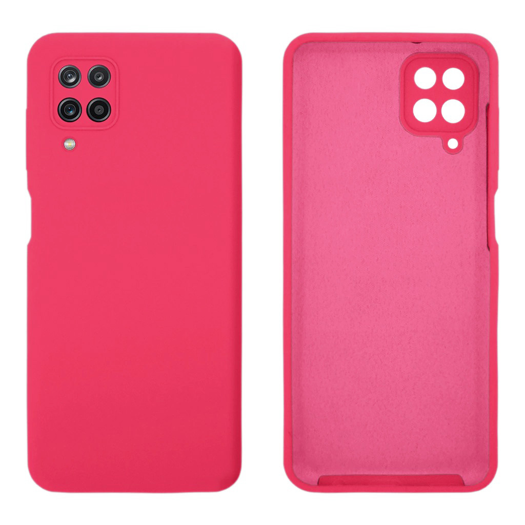 Чохол Silicone case Camera Protective для Samsung M33 (21) яскраво рожевий Shiny Pink