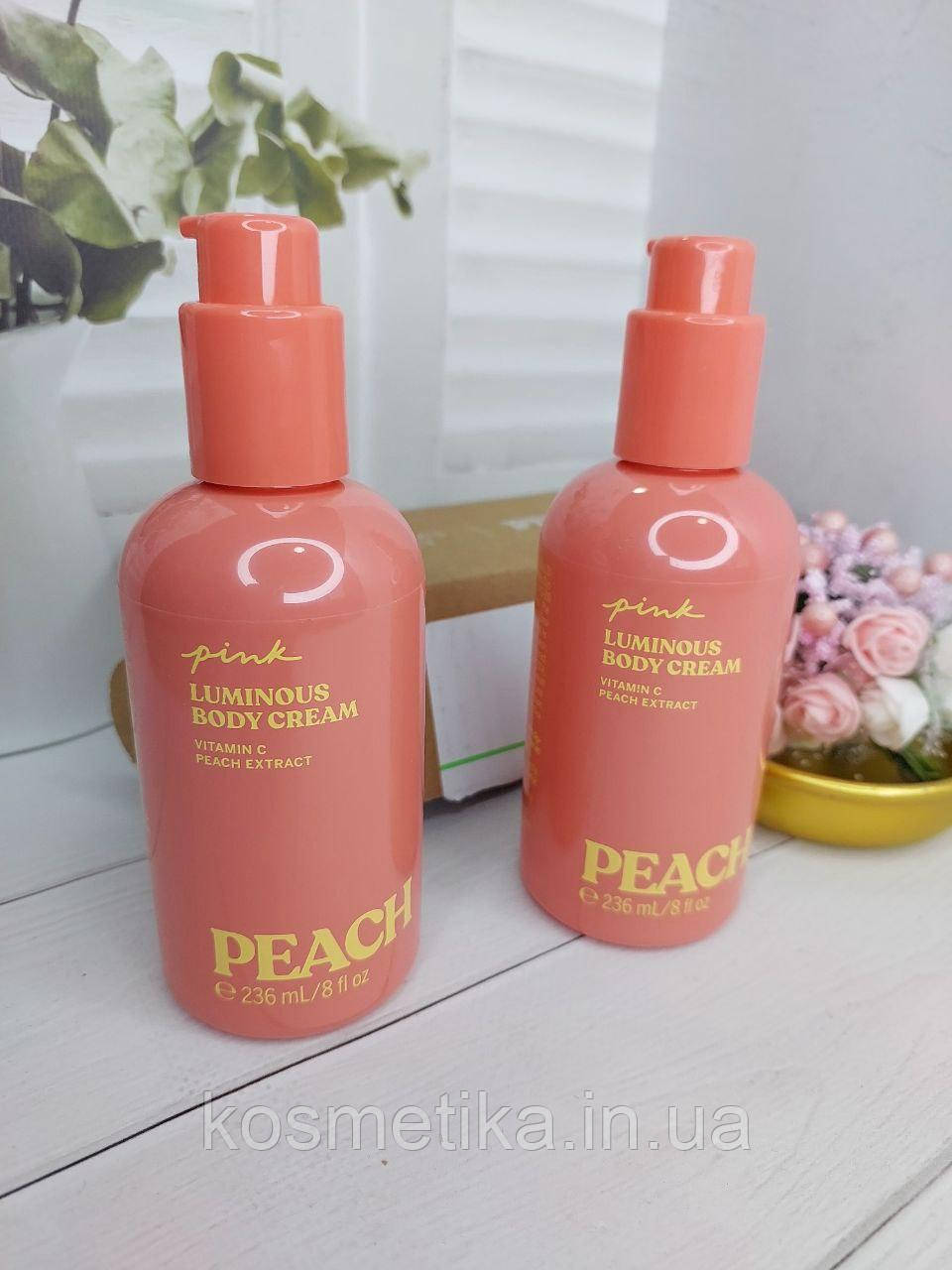 Крем для тіла із шимером Shimmer Peach Luminous Body Crème