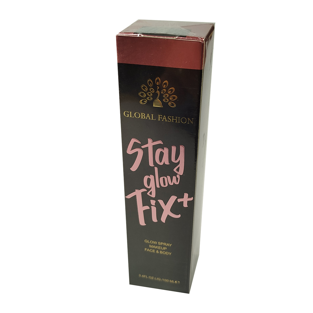 Сяючий спрей для обличчя і тіла Global Fashion Stay Glow FIX, 100 мл, Рожеве золото, фото 1