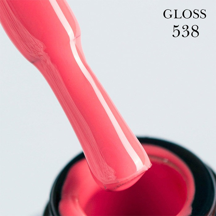 Гель-лак GLOSS 538 (коралово-рожевий), 11 мл