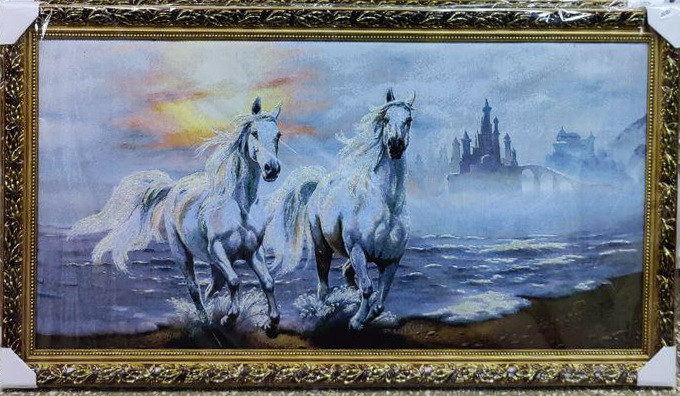 Картина гобелен "Коні" 60*120см 0427.009, фото 1