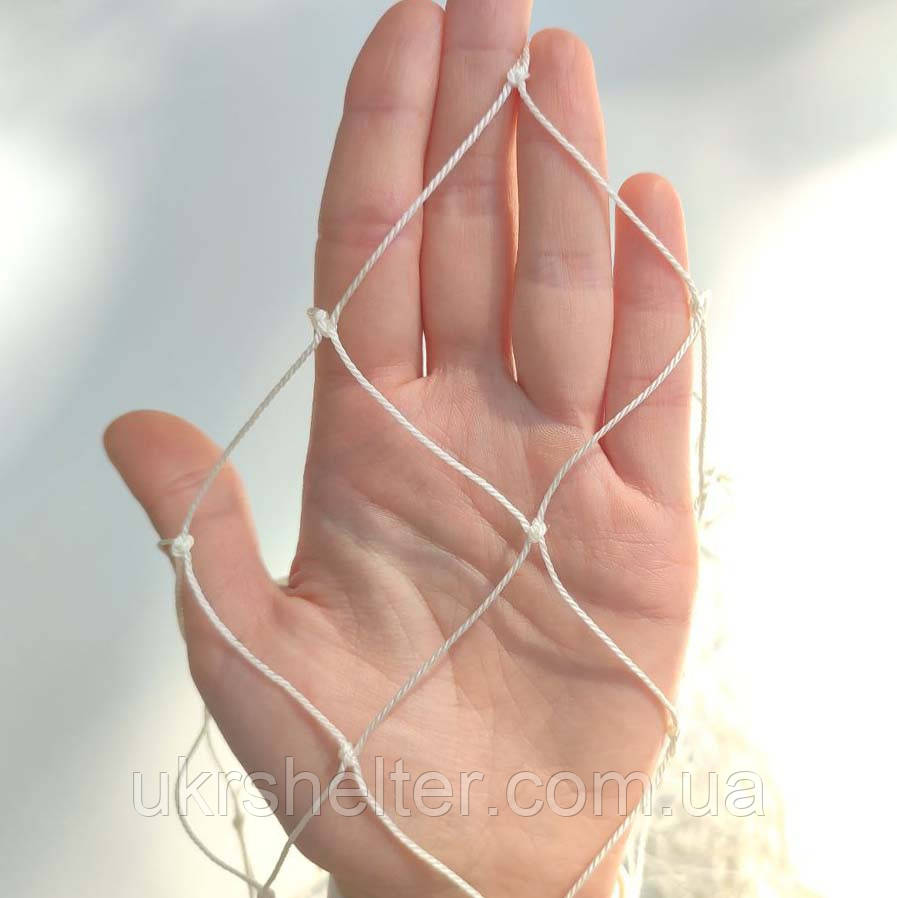 Основа, комірка 5х5 см (біла) для маскувальних сіток поліамідна Б-50-90