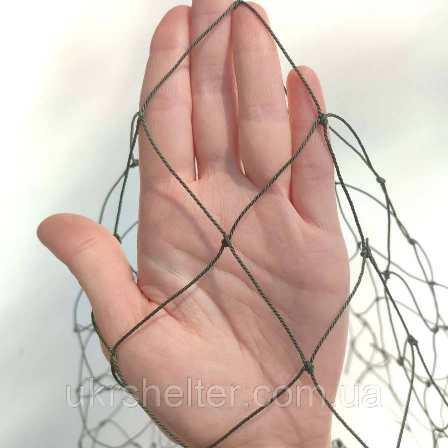Основа, комірка 5х5 см (хакі) для маскувальних сіток поліамідна Х-50-215