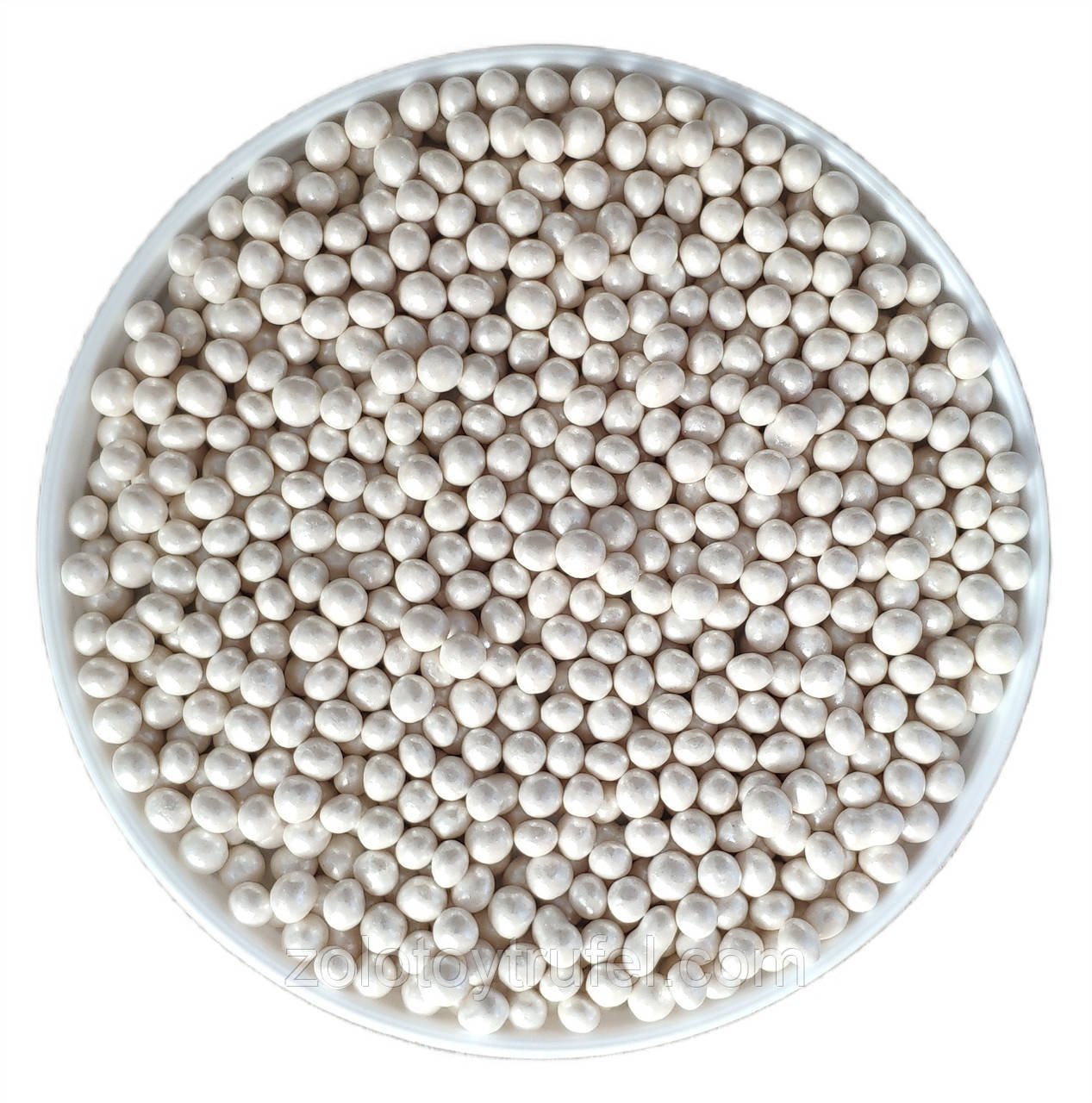 Білі рисові кульки 5 мм, 25 г, фото 1