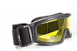 Окуляри захисні з ущільнювачем Global Vision Ballistech-3 (amber) жовті, фото 7