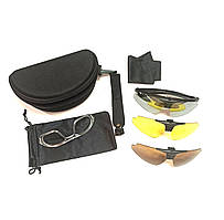 Окуляри тактичні зі змінними лінзами 3 шт.