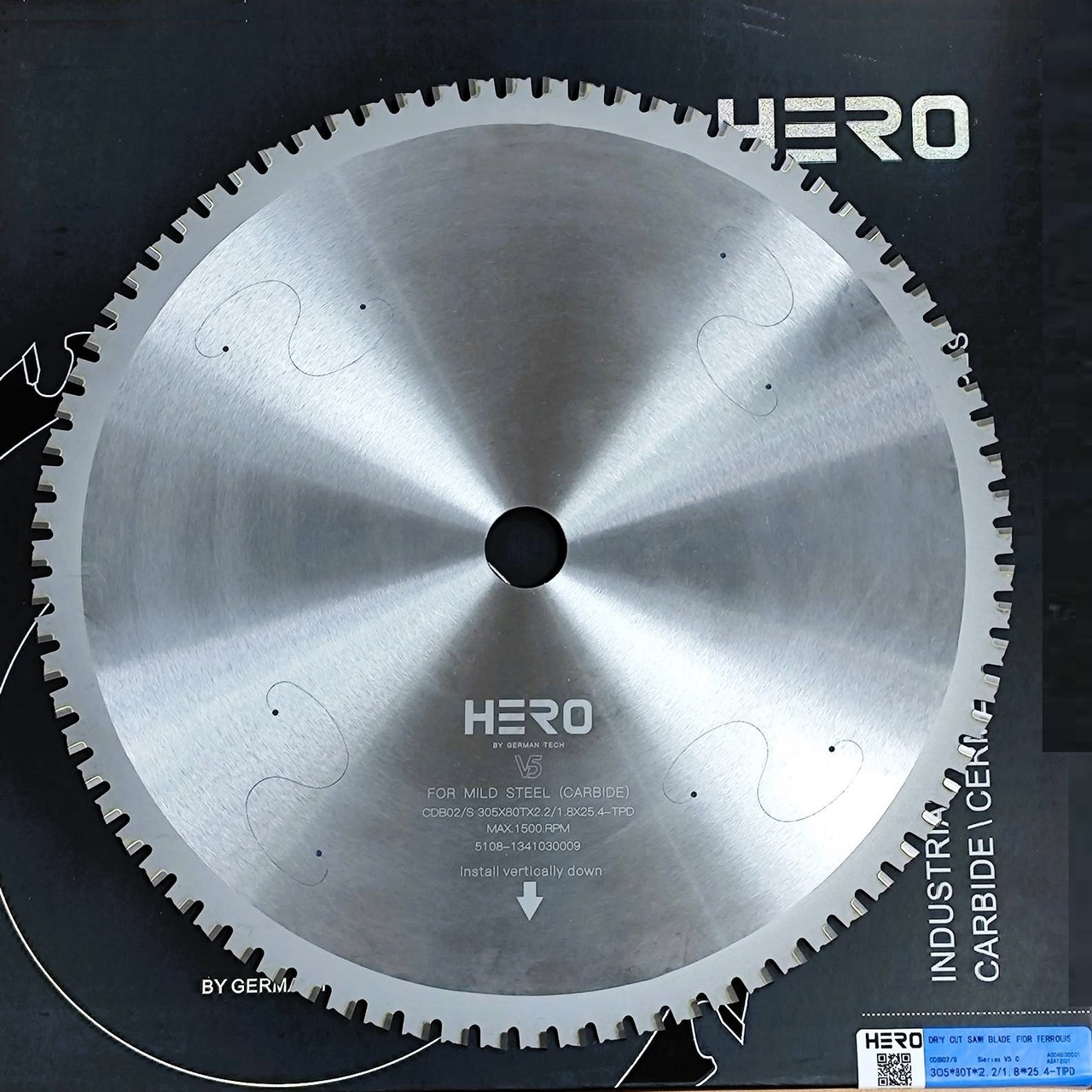 Пила дискова HERO 305x2,2х1,8x25,4 мм 80z Cermet по сталі "сухий різ" 700-1500 об/хв