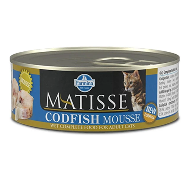 Вологий корм Farmina (Фарміна) Matisse Cat Mousse Codfish для дорослих кішок, з тріскою, 85 г
