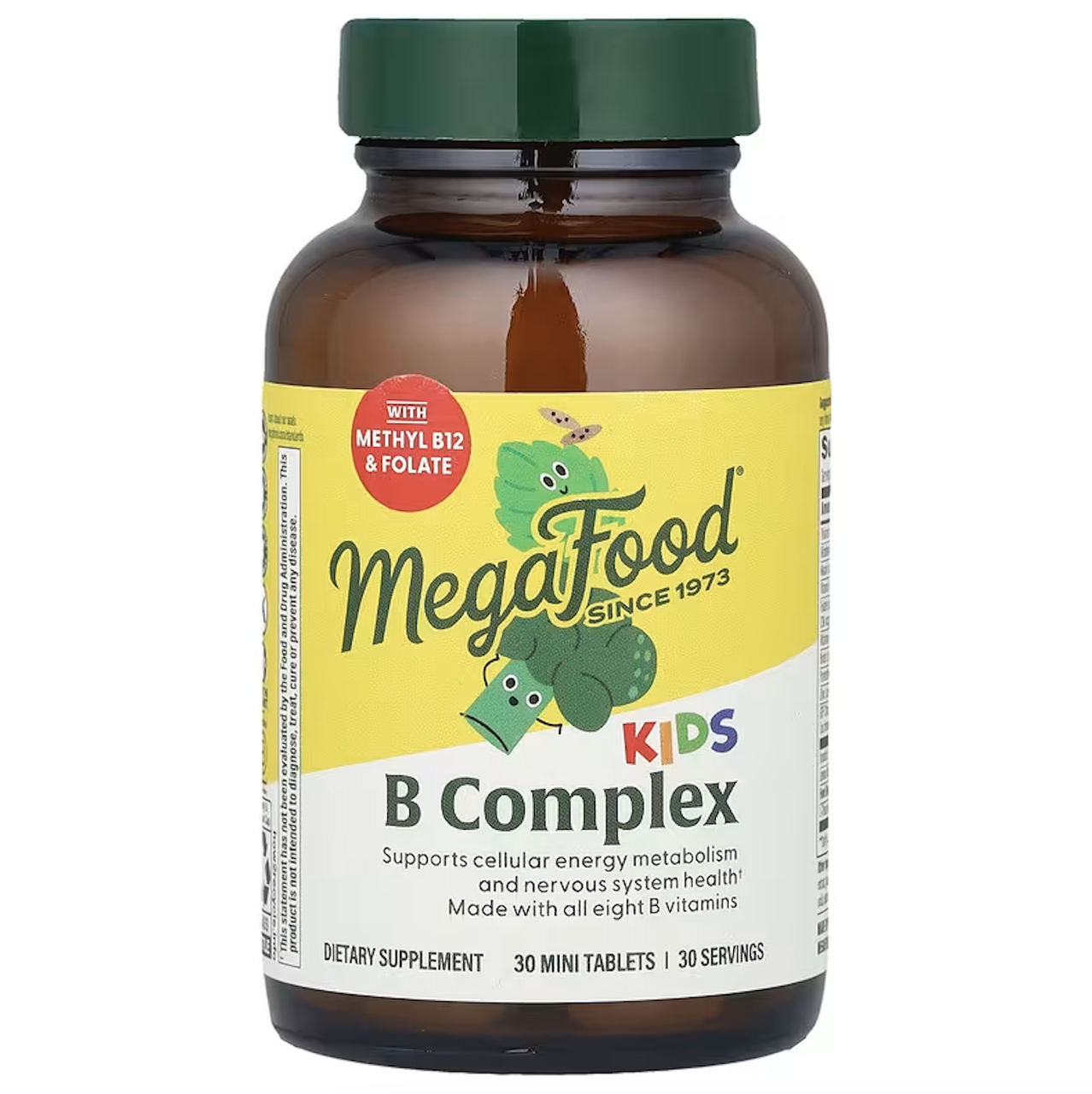 MegaFood, Комплекс вітамінів групи B для дітей, 30 таблеток