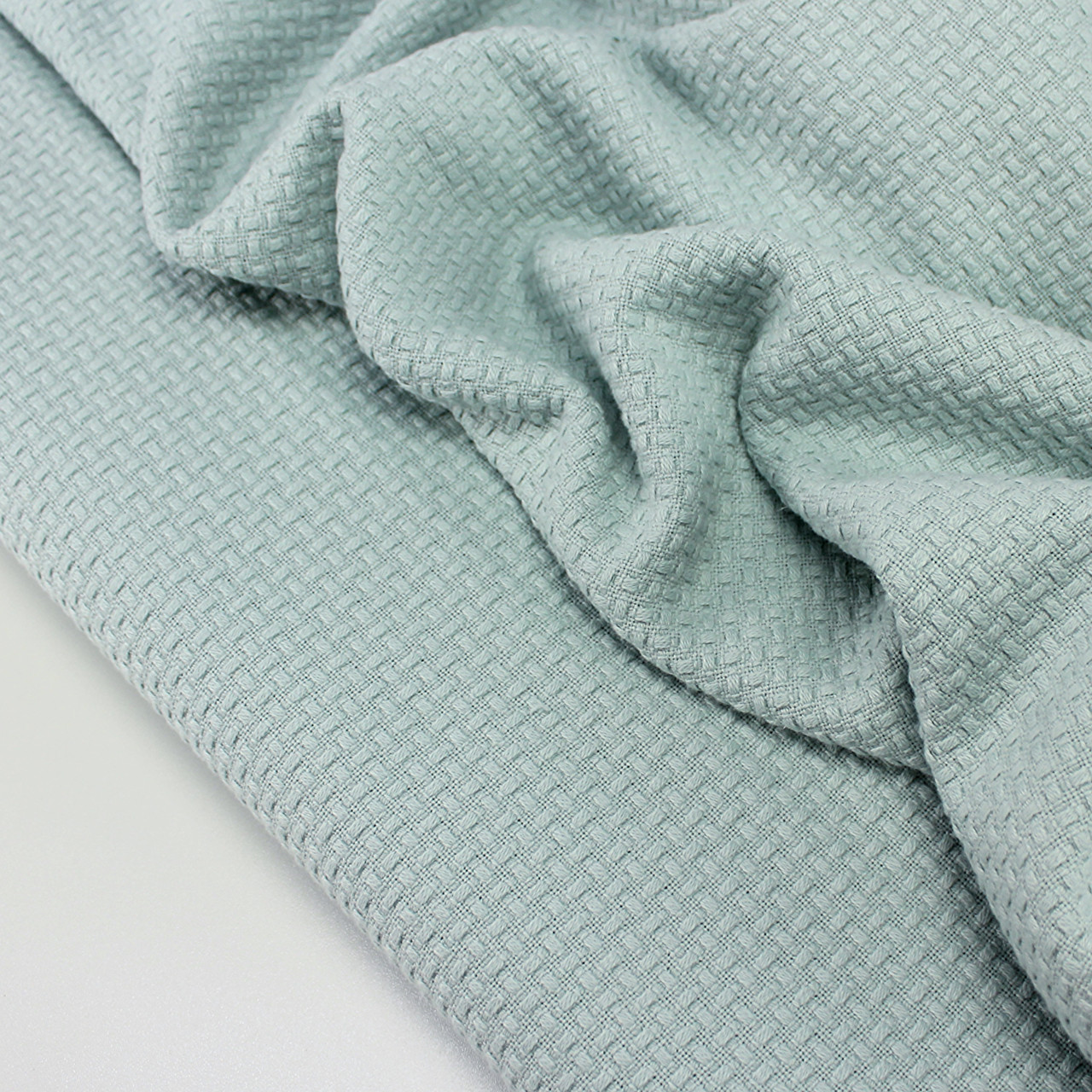 Бавовняне піке "Плетінка" 240 см колір м'ятний № HSR-16, фото 1