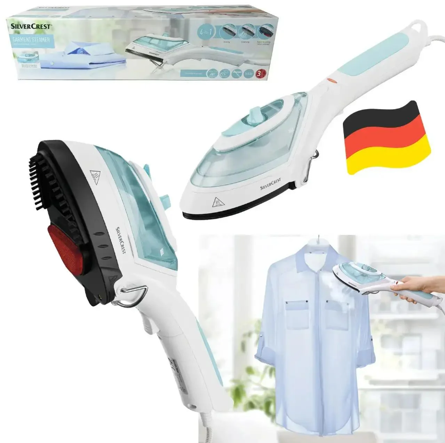 Парова щітка SilverCrest SDRB 1000 — 4в1, 1000 Вт, для одягу, фото 1